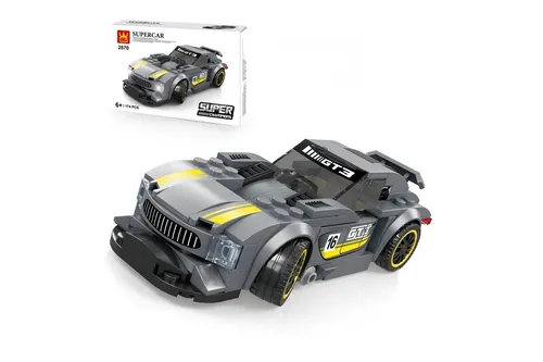 Wange 2870 - Supercar - Mini Sportwagen in grau