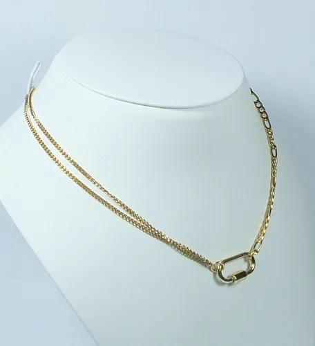 S. Oliver Kette Edelstahl vergoldet # K 816 - Halskette aus vergoldetem Edelstahl, 45 cm lang, eleganter Karabinerverschluss, ideal für stilvolle Akzente im Alltag oder zu besonderen Anlässen.