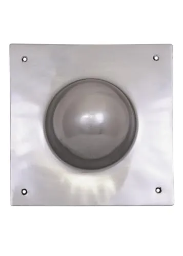 Battle-Merchant Quadratischer Schildbuckel aus 1,6 mm Stahl - für Scutum - Robuster Schildbuckel aus 1,6 mm Stahl, ideal für historische Nachbauten und LARP, sorgt für optimale Stabilität und authentisches Aussehen.