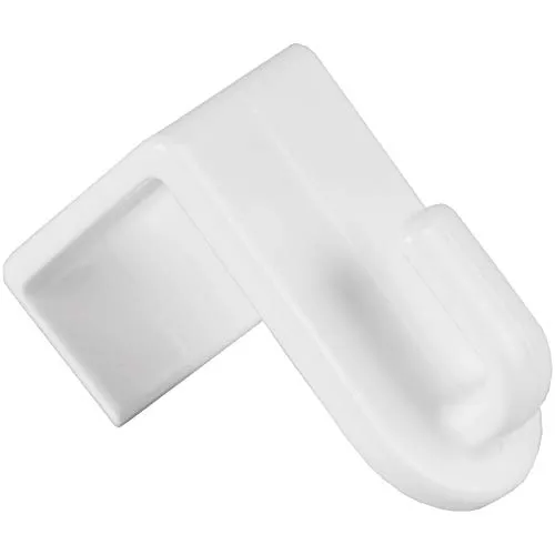 Bestlivings Türhaken Kunststoff 2er Pack in weiß, Haken für Tür, Fenster oder Schrank verwendbar ohne Bohren, Fenster-, Kleider-und Garderobenhaken