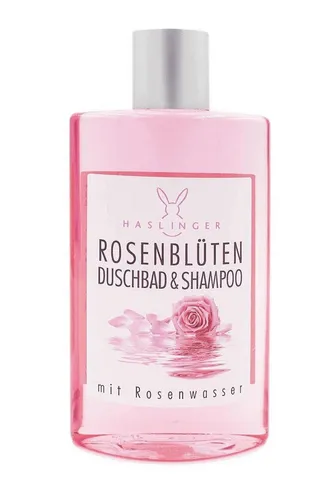 Haslinger Duschbad & Shampoo ROSENBLÜTEN 200ml in pink von Haslinger