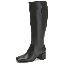 Gabor Comfort Stiefel schwarz, Größe 39 - Elegante Gabor Comfort Stiefel aus Kalbsnappaleder mit elastischen Einsätzen und Reißverschluss. Gepolsterte Innensohle und ausgezeichneter Tragekomfort für den Alltag. Schafthöhe ca. 42 cm, Blockabsatzhöhe ca. 5 cm.