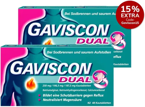 Reckitt Benckiser Deutschla Sparset Gaviscon Dual 250 mg