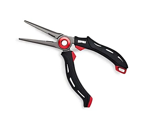 Rapala RCD 8 Mag Spring Pliers - Zangen & Hakenlöser, hochwertige Zange mit Federmechanismus für müheloses Arbeiten beim Angeln