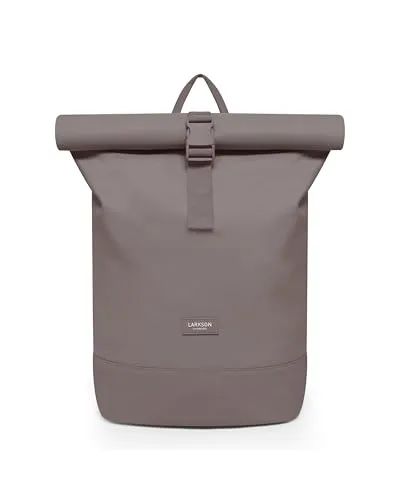 LARKSON Rucksack Janne Braun - Rolltop Rucksack mit Laptopfach für Uni, Arbeit & Reisen - Praktischer Rolltop Rucksack mit 14-17 Litern Volumen, ideal für den Alltag. Wasserabweisendes Material schützt deine Wertsachen, während der integrierte Trolley-Strap ihn reisefreundlich macht. Perfekt für Büro, Uni und Freizeit!