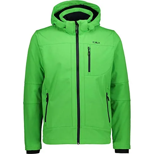 CMP - Herren Softshelljacke mit Abnehmbarer Kapuze, Salvia, 54