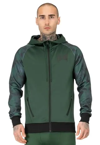 Tapout Herren Training Hoodie mit Kapuze - Kapuzenpullover für Herren, sportliche Funktionsoberteil aus Polyester und Elasthan, mit auffälligem Innenfutter und Raglan-Ärmeln für optimale Bewegungsfreiheit.