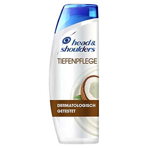 Head & Shoulders Tiefenpflege Anti Schuppen Shampoo Mit Kokosöl, Bei Fettigem Haar, Shampoo gegen Schuppen, 72 Stunden Schutz Vor Schuppen, Juckreiz Und Trockenheit, 300ml