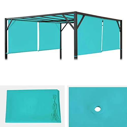 Ersatzbezug für Dach Pergola Pavillon Baia 3x4m in blau von Mendler
