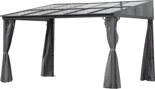 osoltus Alu Pavillon Terrassendach Toledo 3x4m grau von osoltus