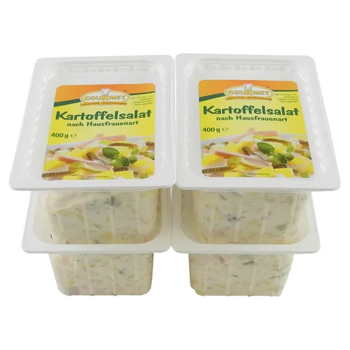  12,49€/1kg) Gourmet's Kartoffelsalat 4er Set (4 Packungen à 400 g