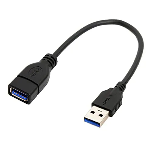 chenyang USB Verlängerungskabel, USB 3.0 Stecker auf Buchse Datenübertragungs Stromverlängerungskabel für Maus, Tastatur, Drucker, USB-Verlängerung, 20 cm