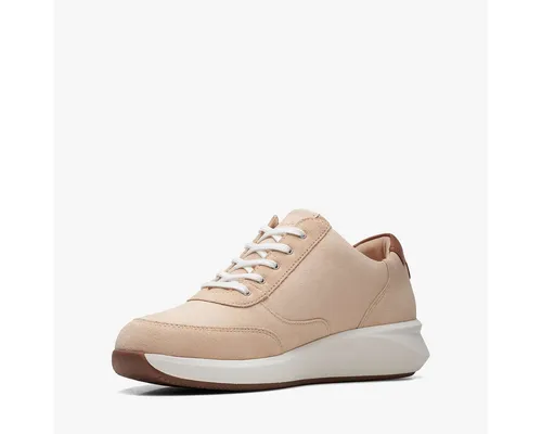 Clarks Damen Un Rio Zip Sneaker, Light Sand Nub, 38 EU - Damen-Sneaker mit Contoured Comfort und Cushion Plus für optimalen Halt und Dämpfung. Die hochelastische Schaumstoffeinlage sorgt für höchsten Komfort bei jedem Schritt.