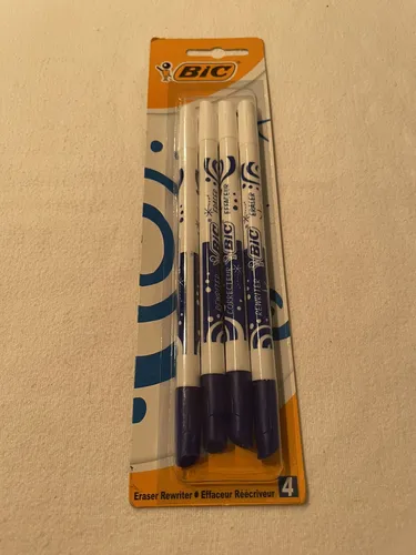 P017 Bic 4 Stück Tintenlöscher - Neu und OVP