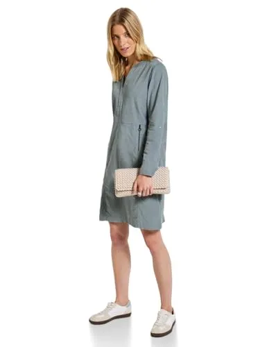 Street One Damen Cordkleid mit Split Neck von Street One