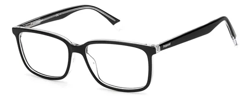 Polaroid PLD D394 Herren-Brille - Brillen | Stilvolle Vollrand-Brille aus robustem Acetat mit modernem eckigen Design - ideal für trendbewusste Männer.