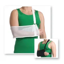 MedTex Armbandage Arm Sling Armschlinge Schulter Stütze Armbandage Bandage 9912, Halterung schwarz L