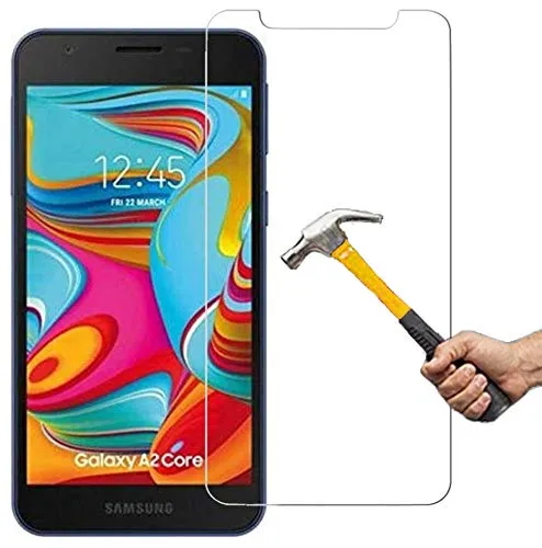 ino Schutzglas kompatibel mit Samsung Galaxy A2 Core Panzerglas Panzerfolie Displayschutzglas Schutz Glasfolie Displayglas 9H Schutzfolie A 2 Core