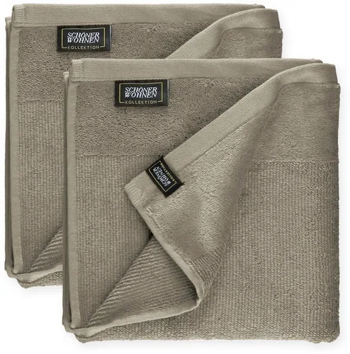 SCHÖNER WOHNEN-Kollektion Handtücher Sense, Frottee (2-St) - Luxuriöse Frottee-Handtücher mit hautschmeichelnder Airtouch-Qualität, super weich und ideal für ein elegantes Badezimmer.