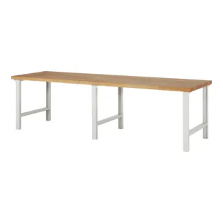 Rau Werkbank 7000-1 - Robuste Buche-Massivholz Arbeitsplatte - Stabile Werkbank aus 100 % Buche-Massivholz, 3000 mm breit, ideal für DIY- und Handwerksprojekte. Hohe Belastbarkeit und langlebig für zuverlässigen Einsatz.