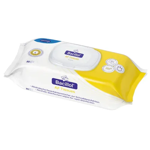 Paul Hartmann AG Desinfektionstücher Bode Bacillol AF Tissues alkoholische Schnelldesinfektion, Flow Pack 80 Stück 9813116