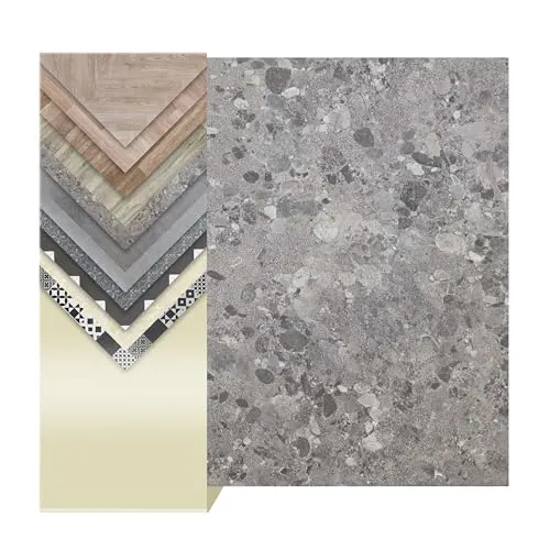 PVC Boden TURVO - Stein Venezia 2m x 1m - Vinylboden in eleganter Steinoptik, 100% recycelbar, trittschalldämmend und ideal für Wohn- und Gewerberäume. Perfekt für feuchte Bereiche und Fußbodenheizungen.