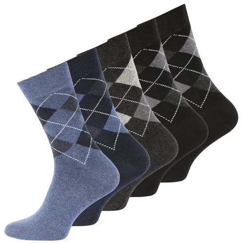 Cotton Prime® Socken Karo Classics (10-Paar)