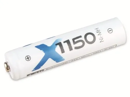 XCell X1150 Micro AAA Akku 4er Folie (Spannung 1,2 V, Höhe 44,5 mm, ø 10,5 mm, 850 mAh, NI-MH-Akku, Wiederaufladbar) 146985