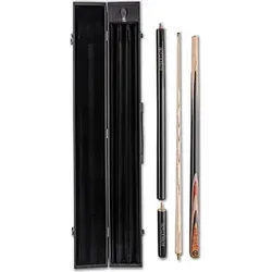 Robertson Snookerqueue R-1, Profi Snooker Cue 2-teilig - Pool-Billardqueues mit Verlängerung und 9 mm Tip, ideal für ambitionierte Spieler. Inklusive hochwertigem Koffer für besten Schutz und Transport.