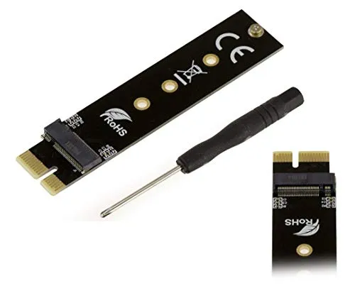 KALEA-INFORMATIQUE PCIe x1 Compact Controller Card-Adapter für SSD M.2 Typ M2 NGFF PCIe NVMe oder AHCI - Support SM951 PM951 950 PRO 960 EVO