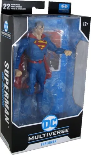 Mc Farlane - DC Multiverse - Superman Rebirth 1/12 Figure - Action- & Spielfiguren, detailreiche Superman Rebirth Figur mit beweglichen Gelenken für kreative Spielmöglichkeiten