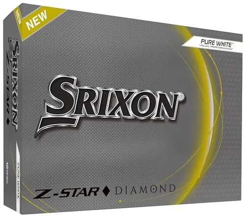 Srixon Unisex-Adult Z-Star_Diamond_2 Golfbälle, Weiß, Uniq Size