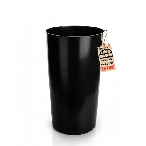 BigDean wetterfeste Mülltonne 60L für Gelbe Säcke und mehr von BigDean