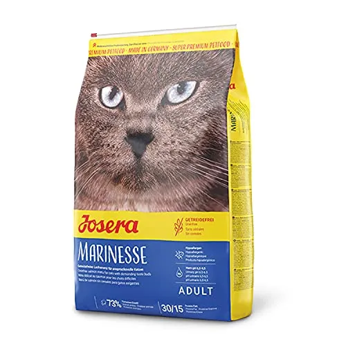 Josera Katzenfutter - 4,25 kg - Marinesse-Rezept - Hypoallergenes Futter für Erwachsene Haustiere - Lachsbasis - Getreidefrei - Qualitätsproteine