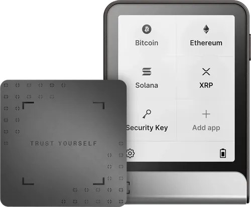 Ledger Flex mit Recovery Key: Die intuitive Hardware-Wallet für deine Kryptowährungen - Geldkassetten mit über 15.000 unterstützten Kryptowährungen, branchenführender Sicherheit und einem benutzerfreundlichen E Ink Touchscreen für einfache Transaktionen. Jetzt mit sicherem Backup-Zugang!