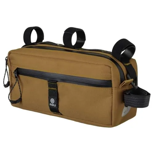 AGU Lenkertasche für Fahrrad, Bar Bag, Lenkertasche, 2 Liter, wasserabweisend, reflektierend, einfache Montage, 100% recyceltes Polyester – Armagnac