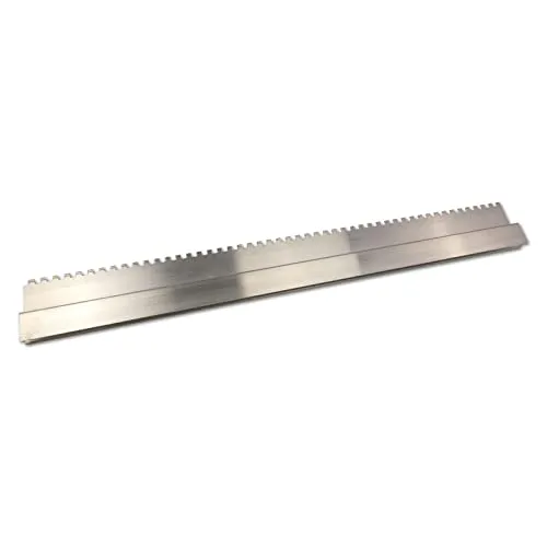 DEWEPRO® H-Profil Aluminium Kartätsche 100cm, 10x10mm Zahnung - Bodenleger-Glättekellen mit verstärkter Zahnung für optimale Materialverteilung und langlebige Nutzung. Ideal für effizientes Verputzen großer Flächen.