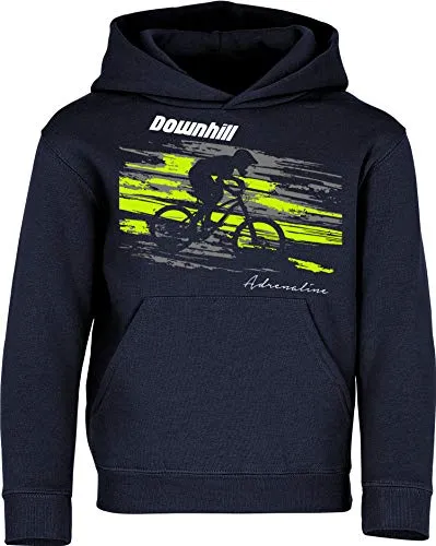 Baddery Fahrrad Pullover Kinder: Downhill Adrenaline von Baddery