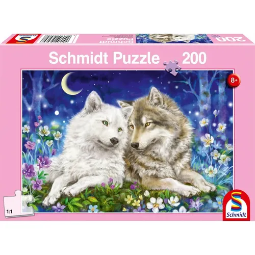 Schmidt Spiele Puzzle Kuschelige Wolfsfreunde 200Teile von Schmidt Spiele