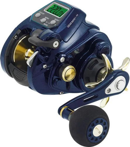 WFT Sea King 800 PR HP RH Elektrorolle - Hochseeangeln mit der WFT Sea King 800 PR HP: Leistungsstark, mit 30kg Einzugskraft und beleuchtetem Zählwerk für präzises Fischen.