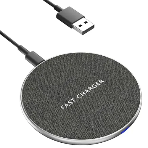 Wireless Charger 20W Max Schnelles Kabellosen Ladepad Induktions Ladegerät Kompatibel mit Samsung Galaxy S24/S23/S22/S21, Kompatibel mit iPhone 12/13/14/15/16 Serie