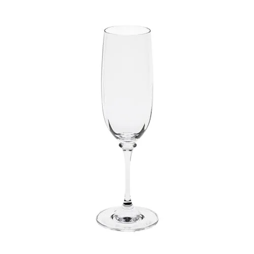 CRISTALICA Sektglas Condor Optik 190ml Kelch Schampus Champagner Prosecco Bleikristall klar (6)