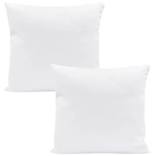Amazinggirl Kopfkissen 60x60 cm - Kissen Allergiker Schlafkissen Polster Pillow Made in EU und Pillows for Sleeping 60 x 60 Bett Kissens für Schlafen Oeko-Tex Weiß - 2 Stück