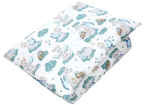 TupTam Kinderbettdecke 2tlg. Set - Gemusterte Ganzjahresdecke - Bettdecken Set für Kinder, ideal für gesunden Schlafkomfort. Hergestellt aus atmungsaktiver Baumwolle, mit antiallergischer Füllung für ganzjährigen Einsatz.