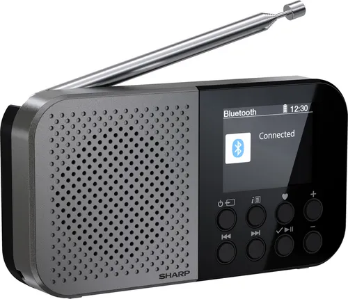 SHARP Digitalradio-tragbar DR-P520 - DAB+, Bluetooth & USB-C - Radios: Tragbares Digitalradio mit DAB+ für besten Empfang, Bluetooth für kabelloses Streaming und USB-C für schnelle Aufladung.