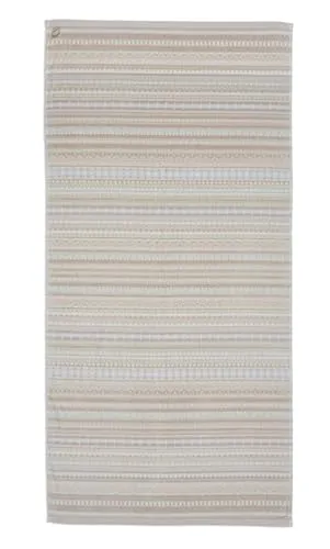 Pip Studio Geometric Print Duschtuch Sand 70x140cm - Duschtuch aus hochwertiger Baumwolle, schnelltrocknend, weich und saugfähig – ideal für den täglichen Gebrauch im Badezimmer.