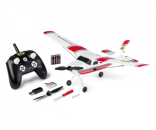 Carson RC Sportflugzeug 2,4 GHz - Cessna 100% RTR - RC-Modelle für Kinder von 8-11 Jahren, einfach zu steuern und ideal für den Einstieg in die Welt der Modellflugzeuge.