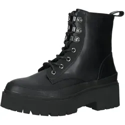 Bullboxer Stiefelette Kunstleder Schwarz 37 - Stylische Bullboxer Stiefeletten aus hochwertigem Kunstleder mit rustikaler Schnürung. Der zusätzliche Reißverschluss sorgt für einfachen Einstieg, während die Gummisohle für Rutschfestigkeit und sicheren Halt sorgt.