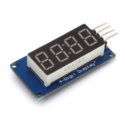 Segment LED Display Modul, I2C Schnittstelle, TM1637, 14mm, rot 7