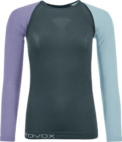 ORTOVOX 120 COMP LIGHT WOMEN Longsleeve - Leicht und Atmungsaktiv - Unterwäsche für Frauen, extrem leichtes und atmungsaktives Merino-Longsleeve mit Bodymapping für maximale Bewegungsfreiheit und Ventilation, ideal für Berg-Aktivitäten.